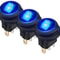 Waterproof Rocker Switch Blue LED Car Boat ON Off Round Toggle 0