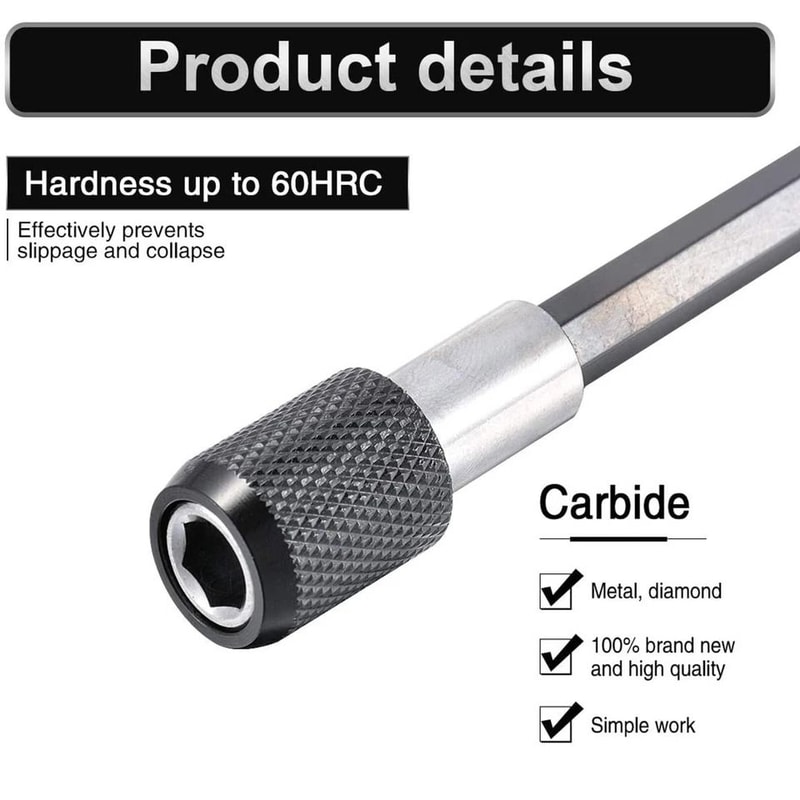 Magnetic Bit Holder Set With Quick Release Bit Holder And Hex Shank Fit 3