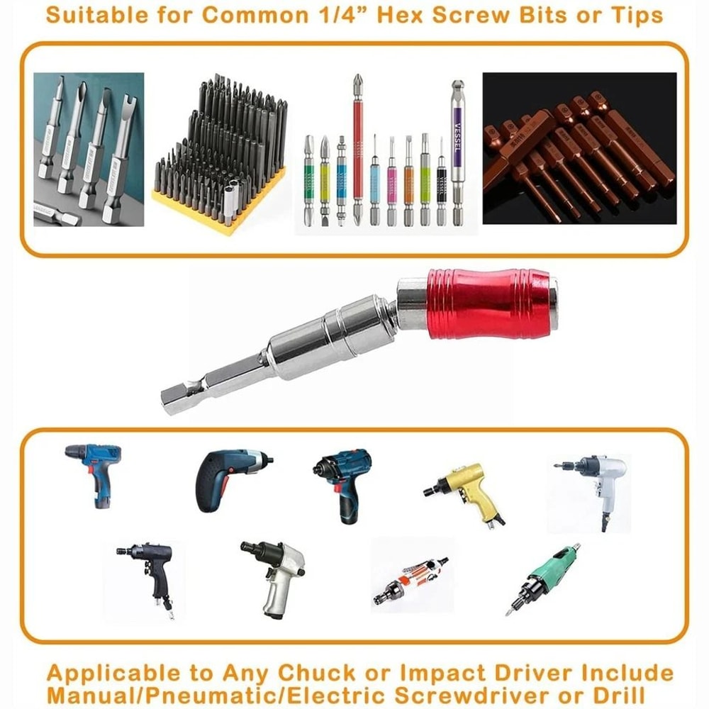 Magnetic Bit Holder Quick Release Hex Shank Extension For Drill And Screwdriver Bits 4