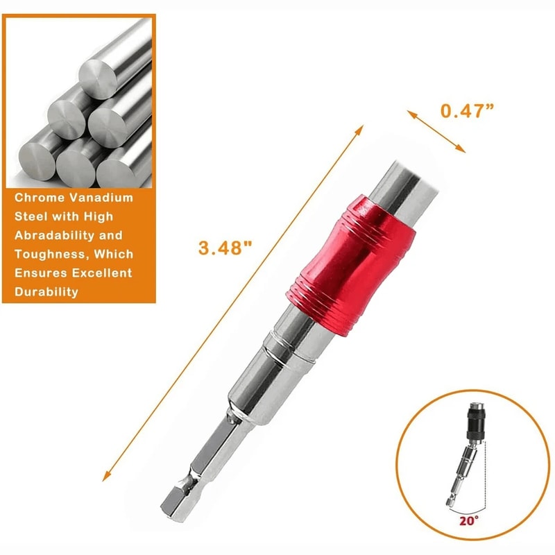 Magnetic Bit Holder Quick Release Hex Shank Extension For Drill And Screwdriver Bits 5