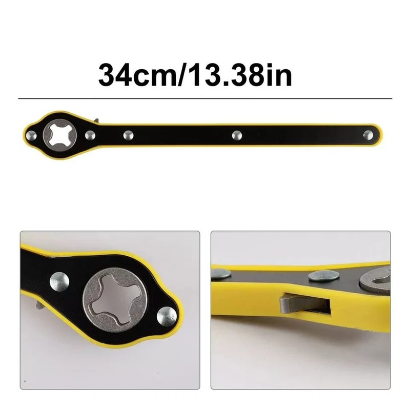 Heavy Duty Scissor Jack Wrench Ratchet Lug Wrench For Fast Tire Changes 1
