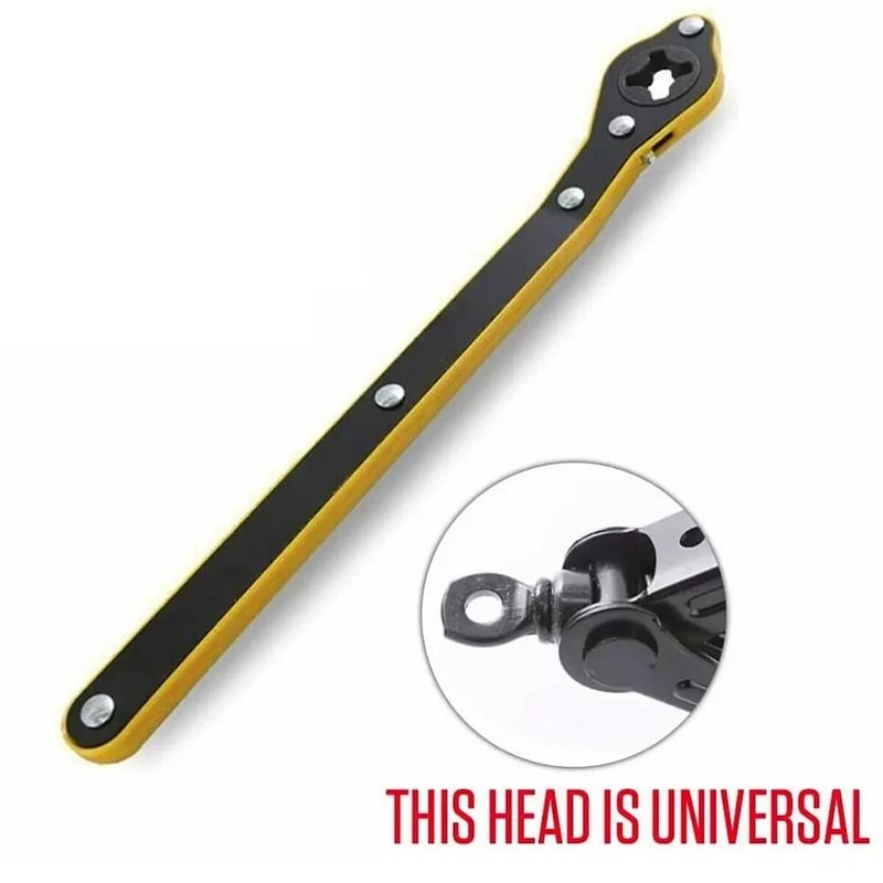 Heavy Duty Scissor Jack Wrench Ratchet Lug Wrench For Fast Tire Changes 3