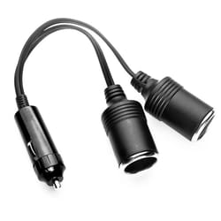 dual cigarette lighter splitter car power outlet adapter