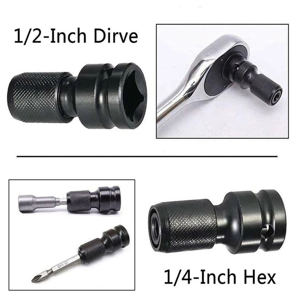Hex Adapter Impact Wrench Socket Adapter For Quick Bit Changes 4