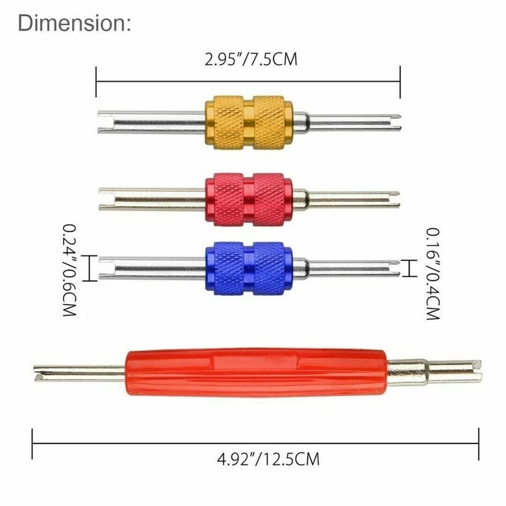DualSize HVAC Schrader Valve Core Remover Installer Tool For Automotive And Truck AC Systems 1