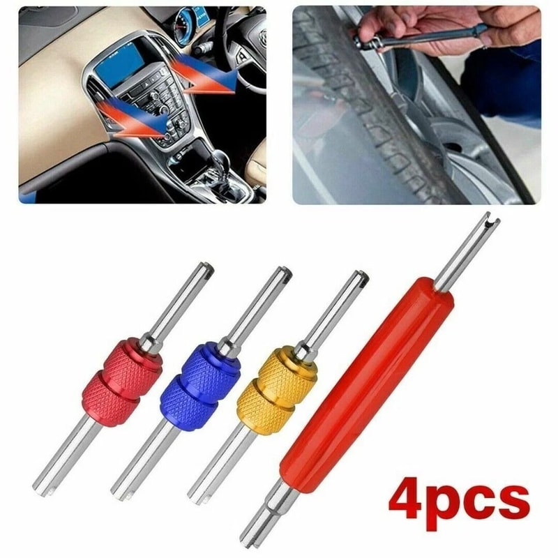 DualSize HVAC Schrader Valve Core Remover Installer Tool For Automotive And Truck AC Systems 5