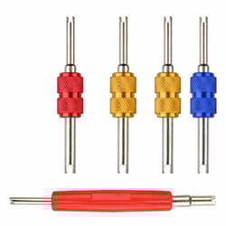 dual-size hvac schrader valve core remover & installer tool for automotive and truck ac systems
