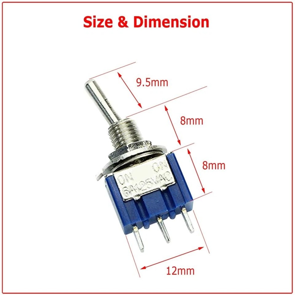 Pin SPDT Mini Toggle Switches Position For DIY Projects 3