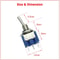 Pin SPDT Mini Toggle Switches Position For DIY Projects 3