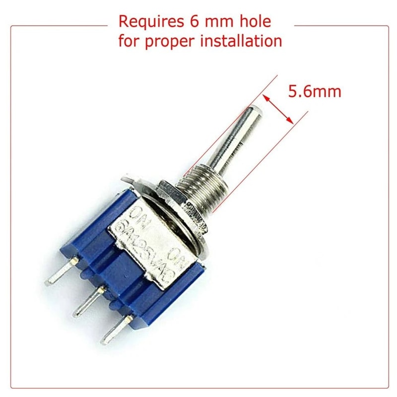 Pin SPDT Mini Toggle Switches Position For DIY Projects 4