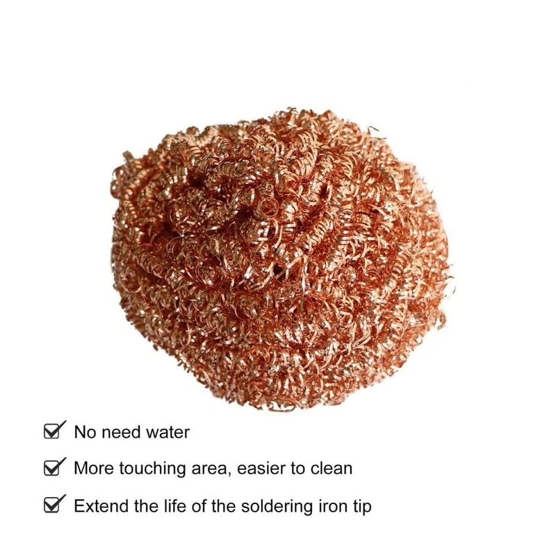 Heavy Duty Soldering Tip Cleaner Stainless Steel Iron Head Wire Ball For Welding 5