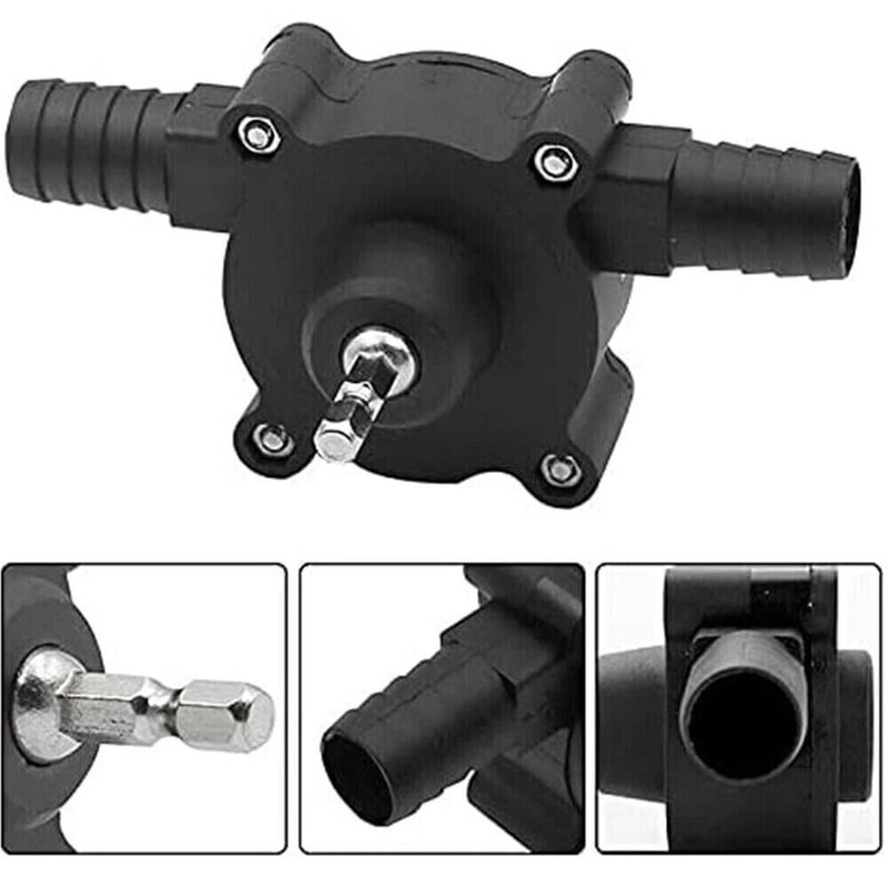 Electric Drill Drive SelfPriming Pump For Water And Oil Fluid Transfer 2