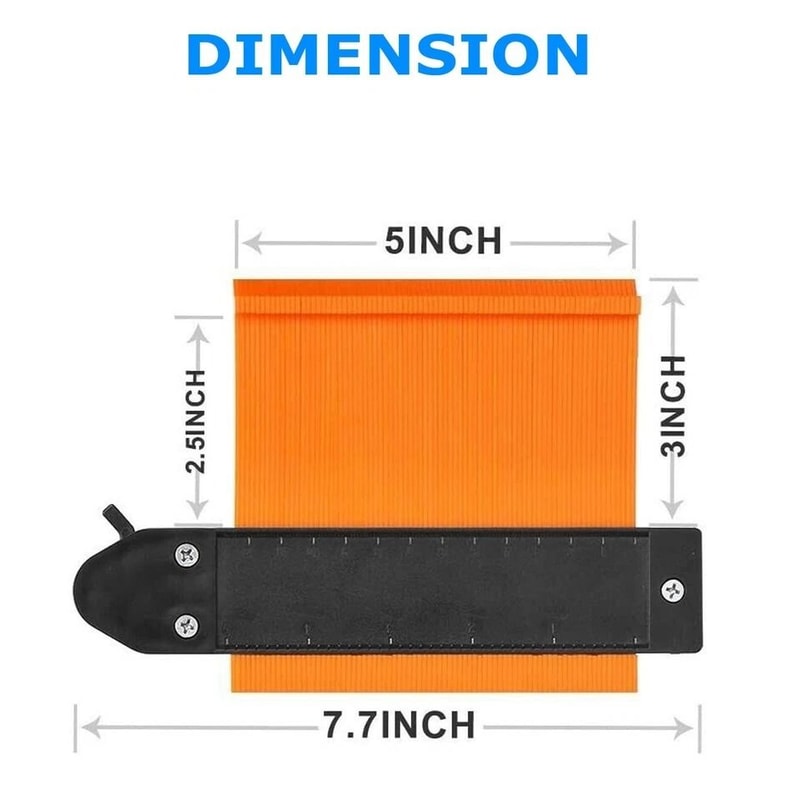 Plastic Contour Gauge Tool For Woodworking Accurate Irregular Shape Duplicator 1
