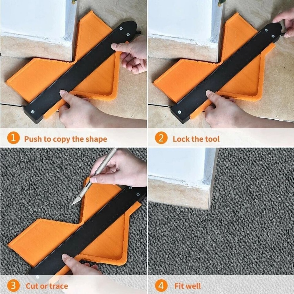 Plastic Contour Gauge Tool For Woodworking Accurate Irregular Shape Duplicator 5