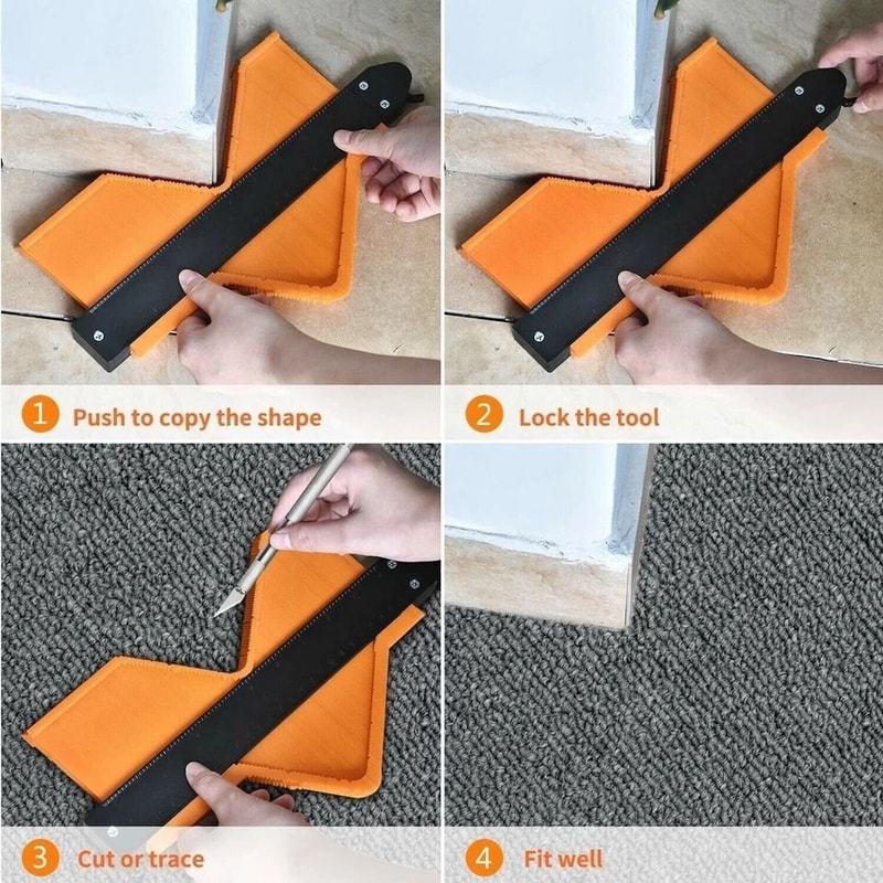 Plastic Contour Gauge Tool For Woodworking Accurate Irregular Shape Duplicator 5