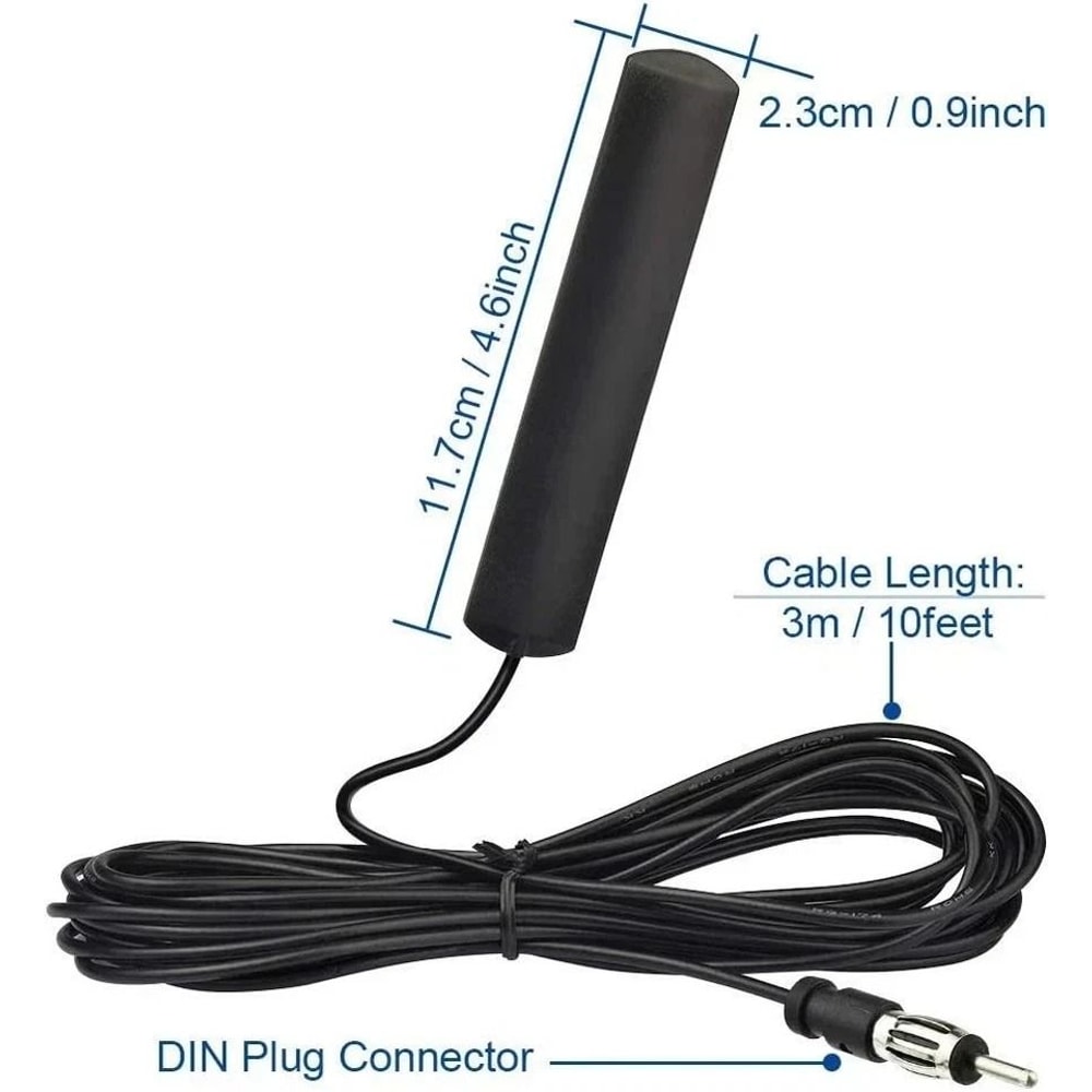 Hidden Amplified Antenna For AMFM Radio Universal Car Radio Antenna 2