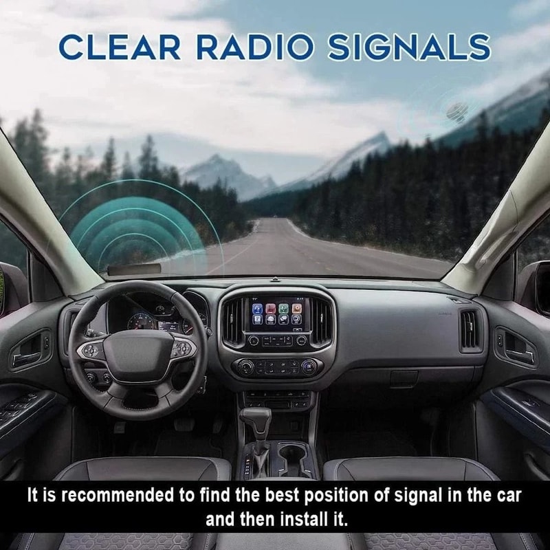 Hidden Amplified Antenna For AMFM Radio Universal Car Radio Antenna 5