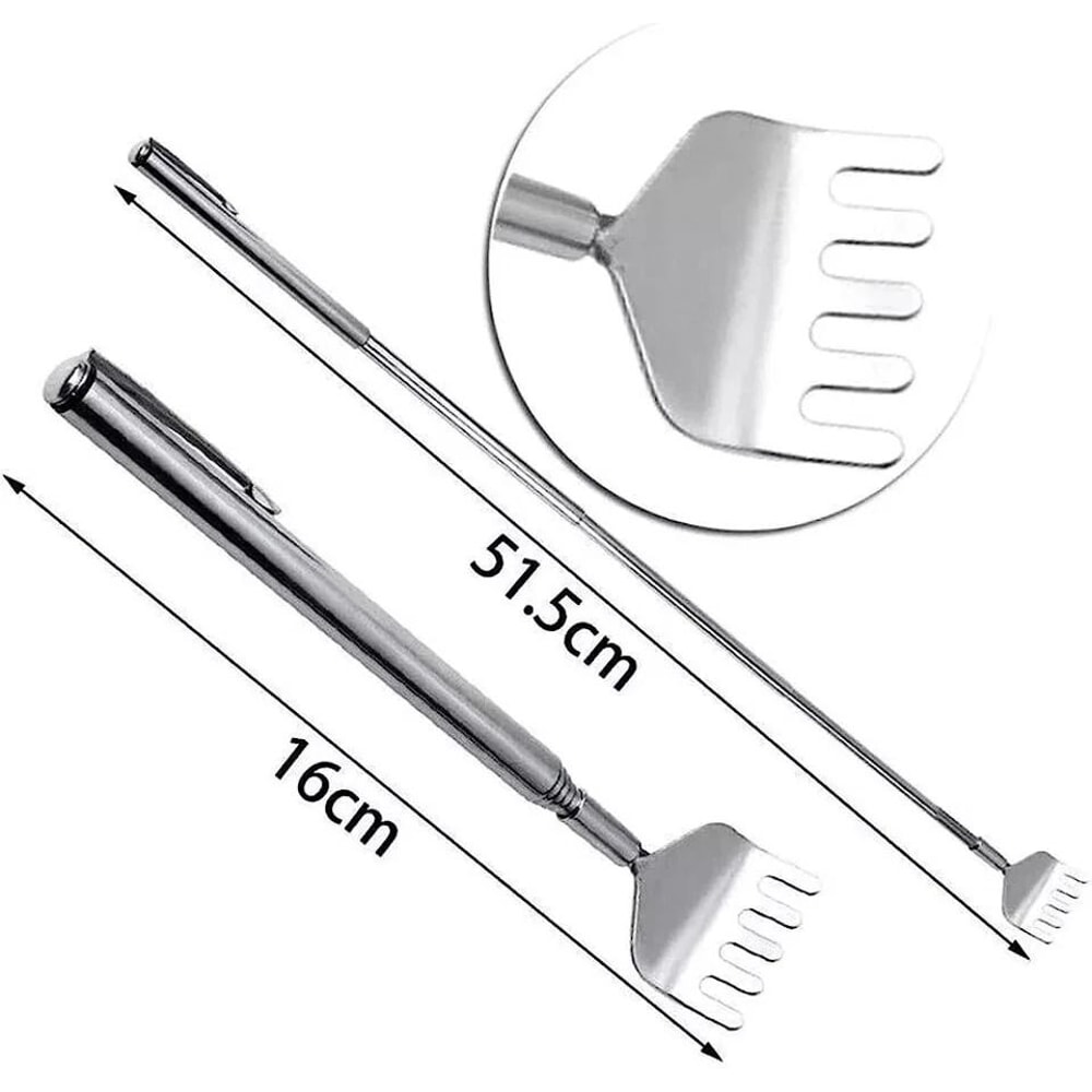 Stainless Steel Telescopic Back Scratcher Extendable Claw Extender For Pain Relief 3