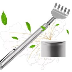 stainless steel telescopic back scratcher extendable claw extender for pain relief