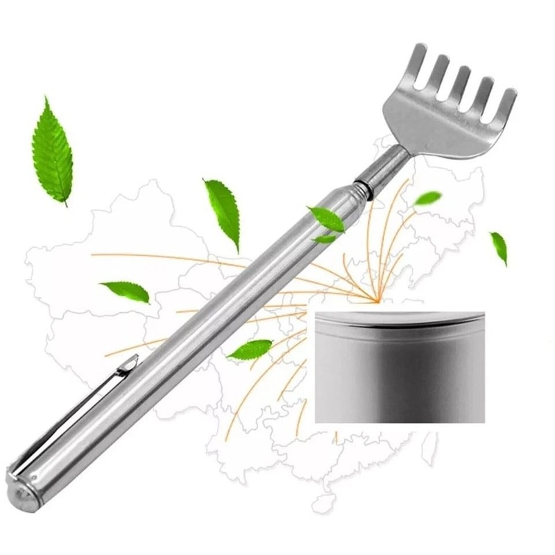 Stainless Steel Telescopic Back Scratcher Extendable Claw Extender For Pain Relief 0