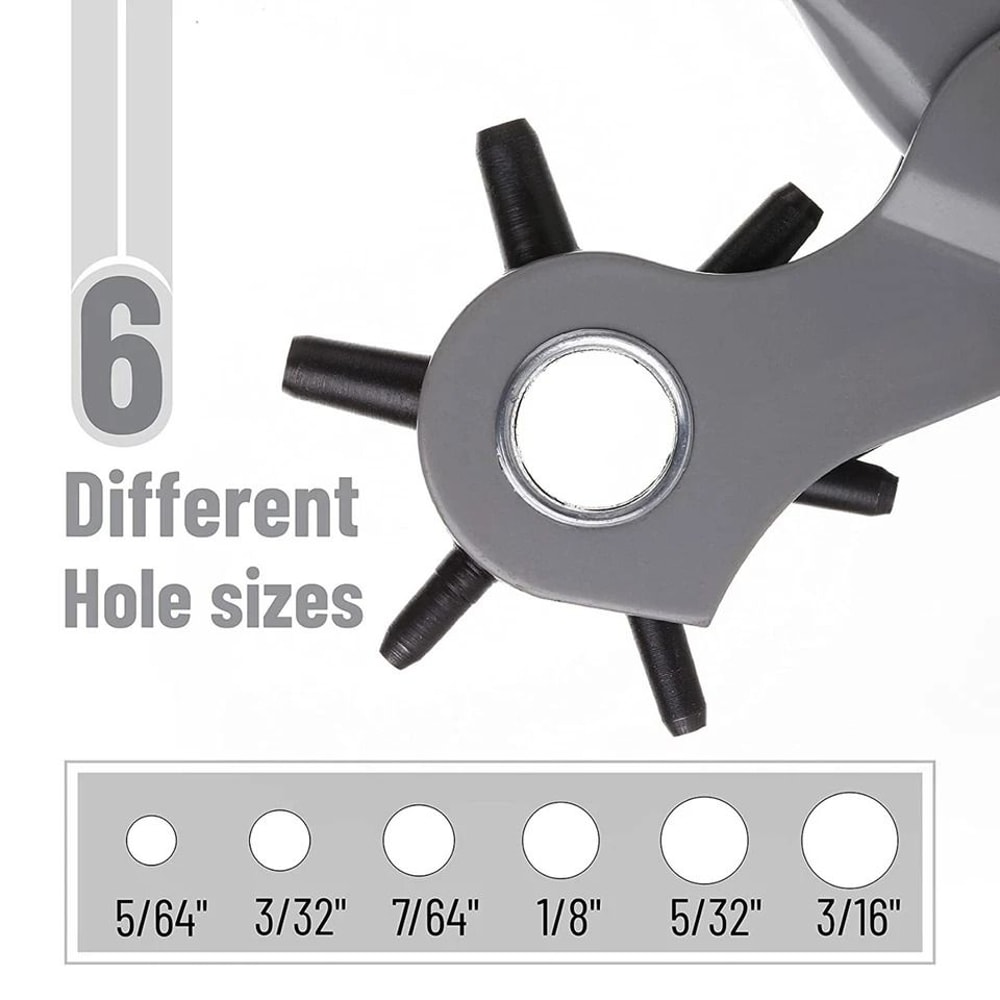 Heavy Duty Leather Hole Punch Pliers Punch Sizes For Precision Belt Holes And More 2