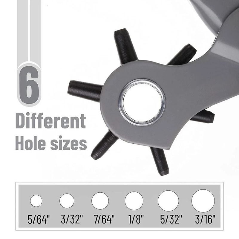 Heavy Duty Leather Hole Punch Pliers Punch Sizes For Precision Belt Holes And More 2