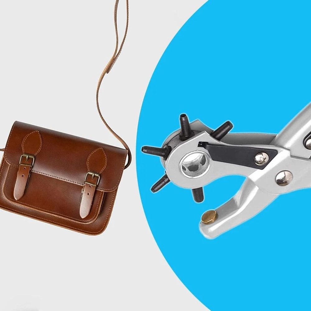 Heavy Duty Leather Hole Punch Pliers Punch Sizes For Precision Belt Holes And More 4