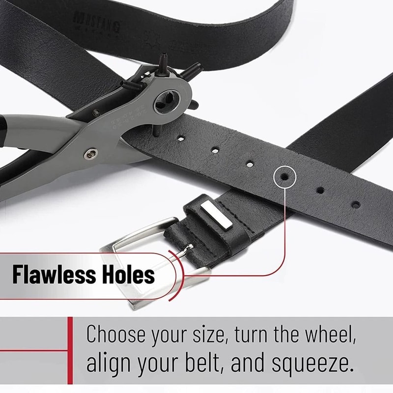 Heavy Duty Leather Hole Punch Pliers Punch Sizes For Precision Belt Holes And More 6