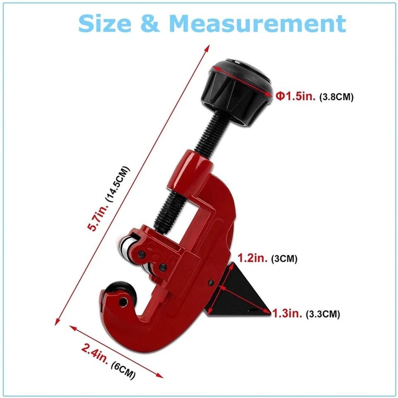 Mini Tube Cutter For Copper Brass Aluminum PVC OD Plumbing HVAC 3