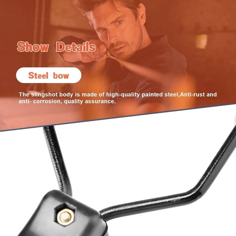 High Velocity Folding Wrist Slingshot Powerful Hunting Catapult For Outdoor Use 3