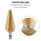 HSS Titanium Coated Step Drill Bit Set For Stainless Steel Metal Drilling 3
