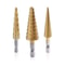 HSS Titanium Coated Step Drill Bit Set For Stainless Steel Metal Drilling 0