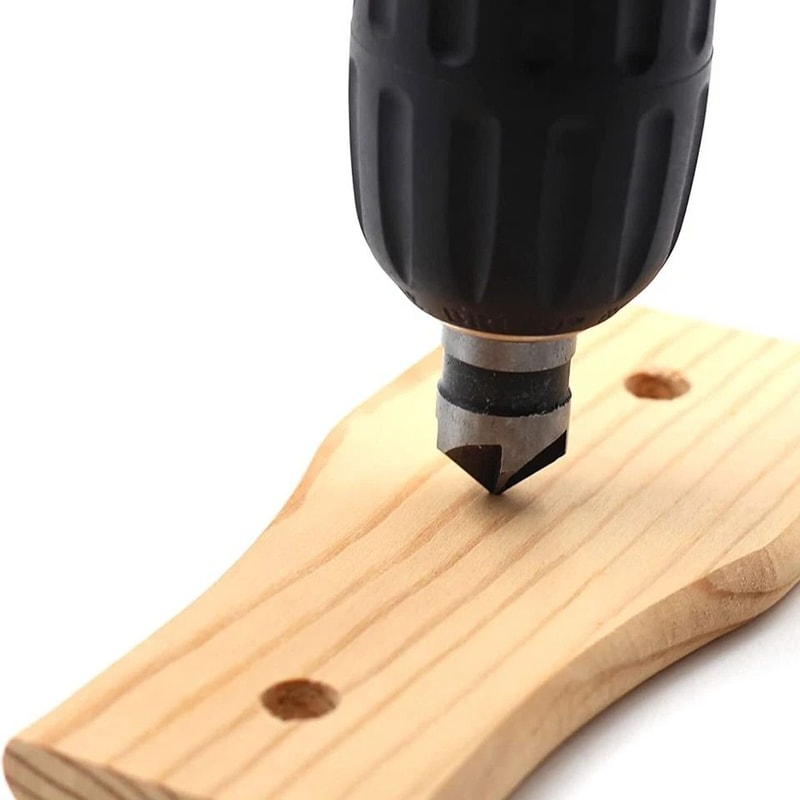 Chamfer Drill Bit Set For Metal Cutting Countersink Deburring Crosshole Cutting 5