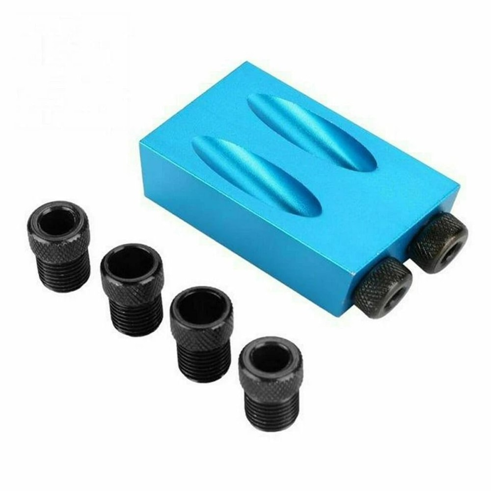 Pocket Hole Jig Kit Woodworking Drill Guide Angle Locator 1