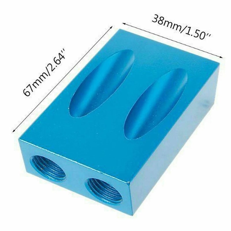 Pocket Hole Jig Kit Woodworking Drill Guide Angle Locator 2