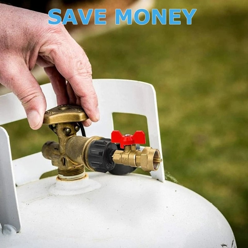 Propane Refill Adapter Brass Coupler For Propane Tanks 6
