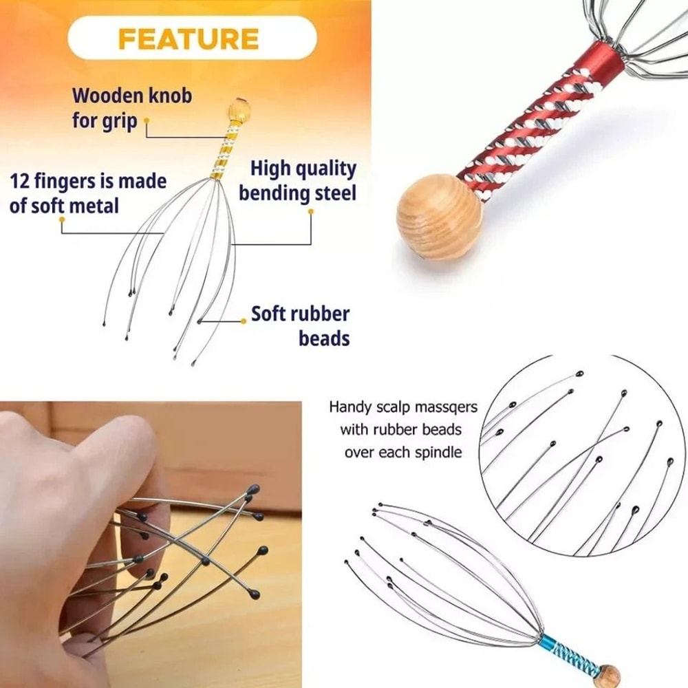Octopus Scalp Massager And Head Massager For Stress Relief 2