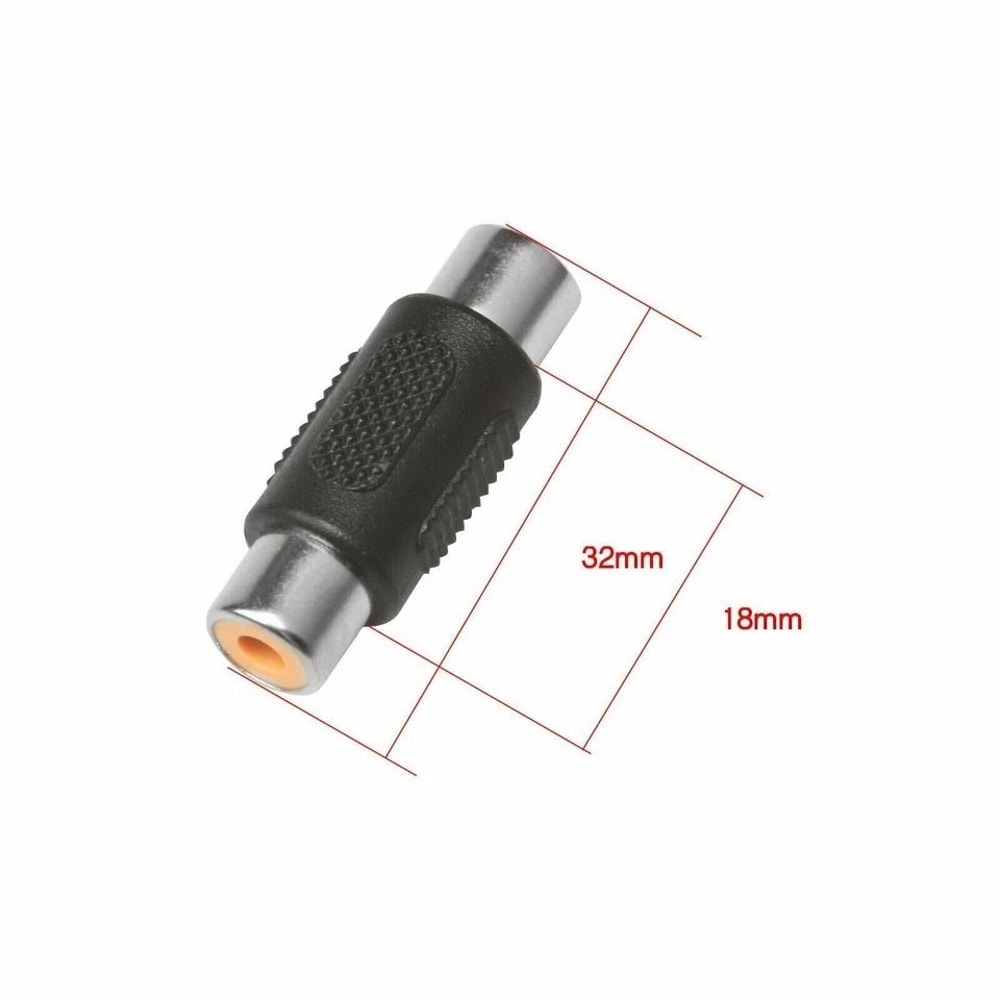 RCA Female To Female Coupler AV Audio Video Adapter Connectors 2