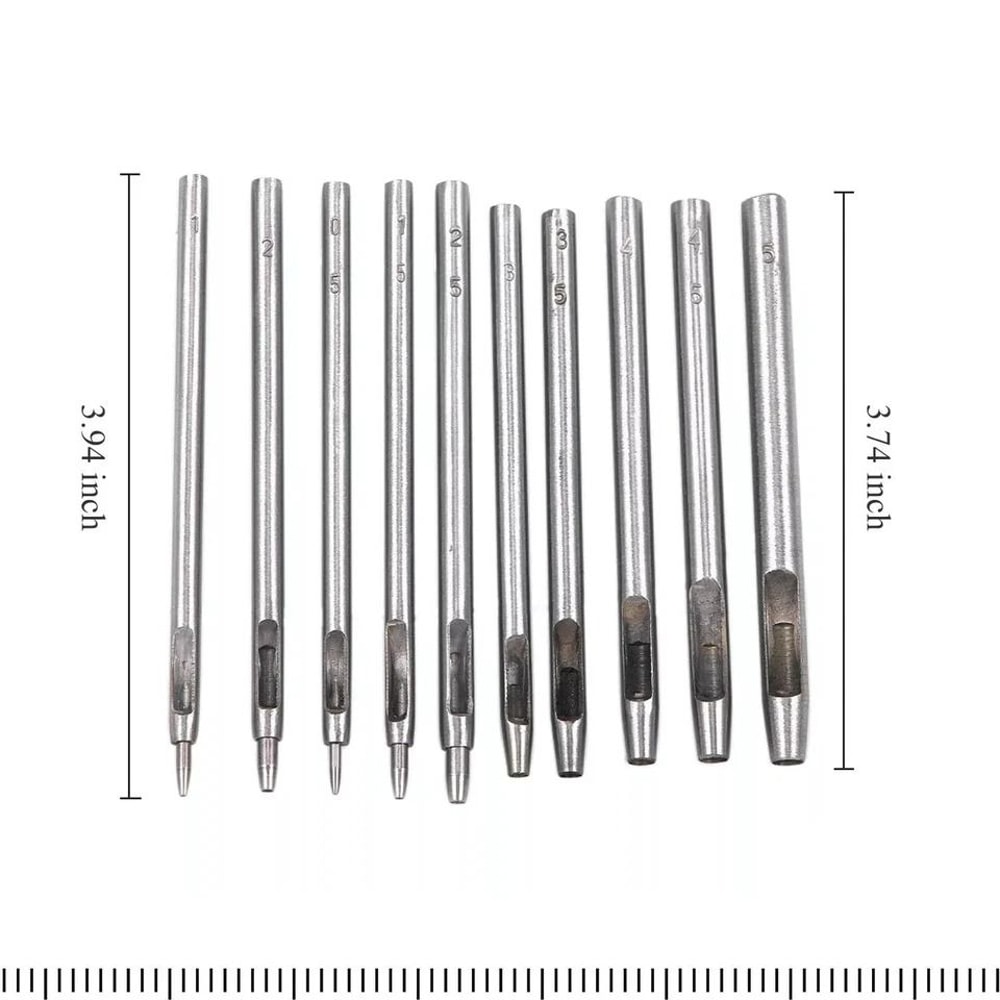 Leather Hole Punch Set Heavy Duty Steel Hollow Hole Punch Set 6