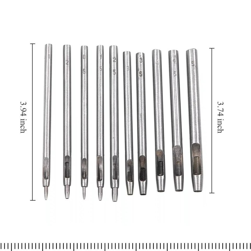 Leather Hole Punch Set Heavy Duty Steel Hollow Hole Punch Set 6
