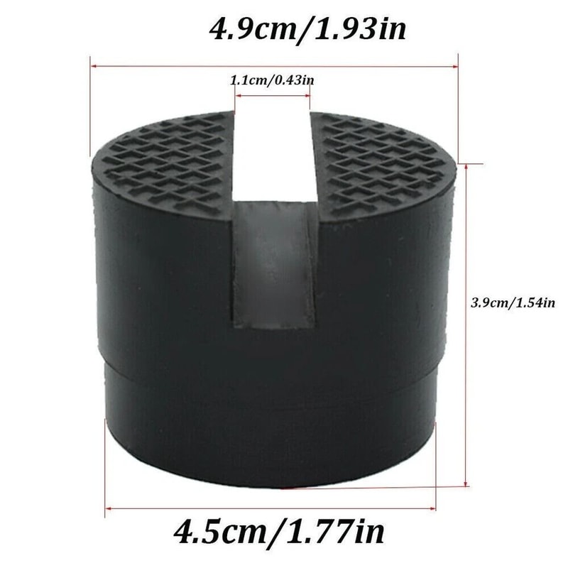 Universal Jack Pad Adapter Rubber Pinch Weld Protector For Floor Jack Frame Rail Safety 2