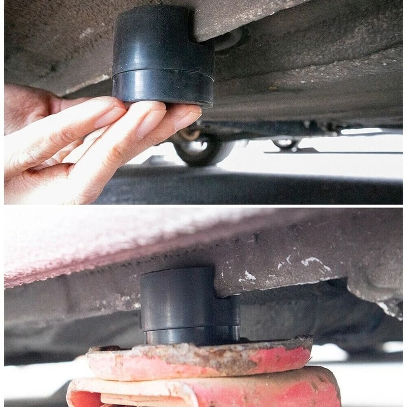 Universal Jack Pad Adapter Rubber Pinch Weld Protector For Floor Jack Frame Rail Safety 3