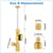 Brass HVAC Valve Core Remover Tool With And Port Installer 3