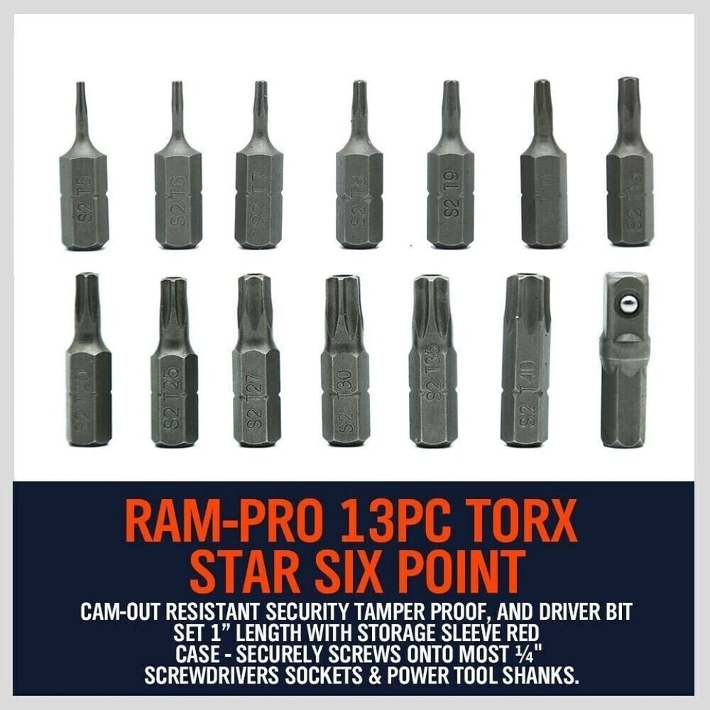 Security Torx Bit Set With Tamper Proof Tri Wing And Spanner Repair Bits 4