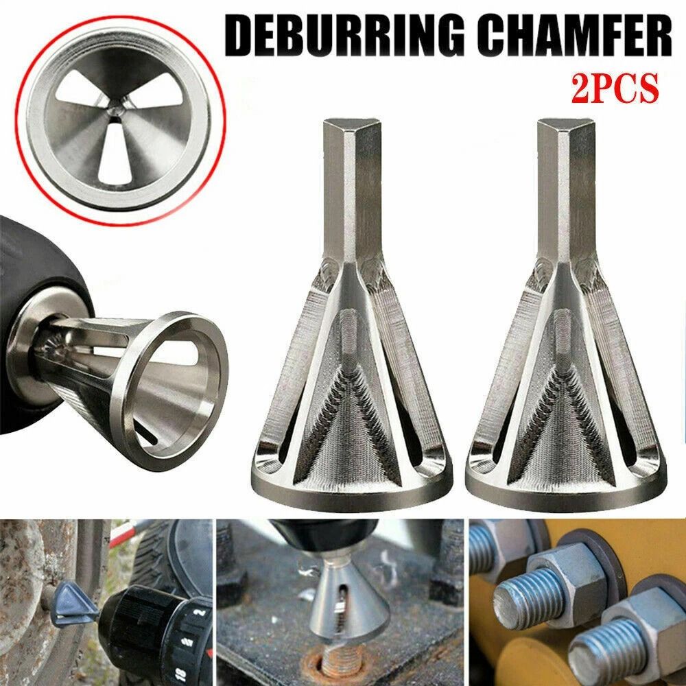 Deburring External Chamfer Tool Set For Drill Bit Bolt Thread Repair 5