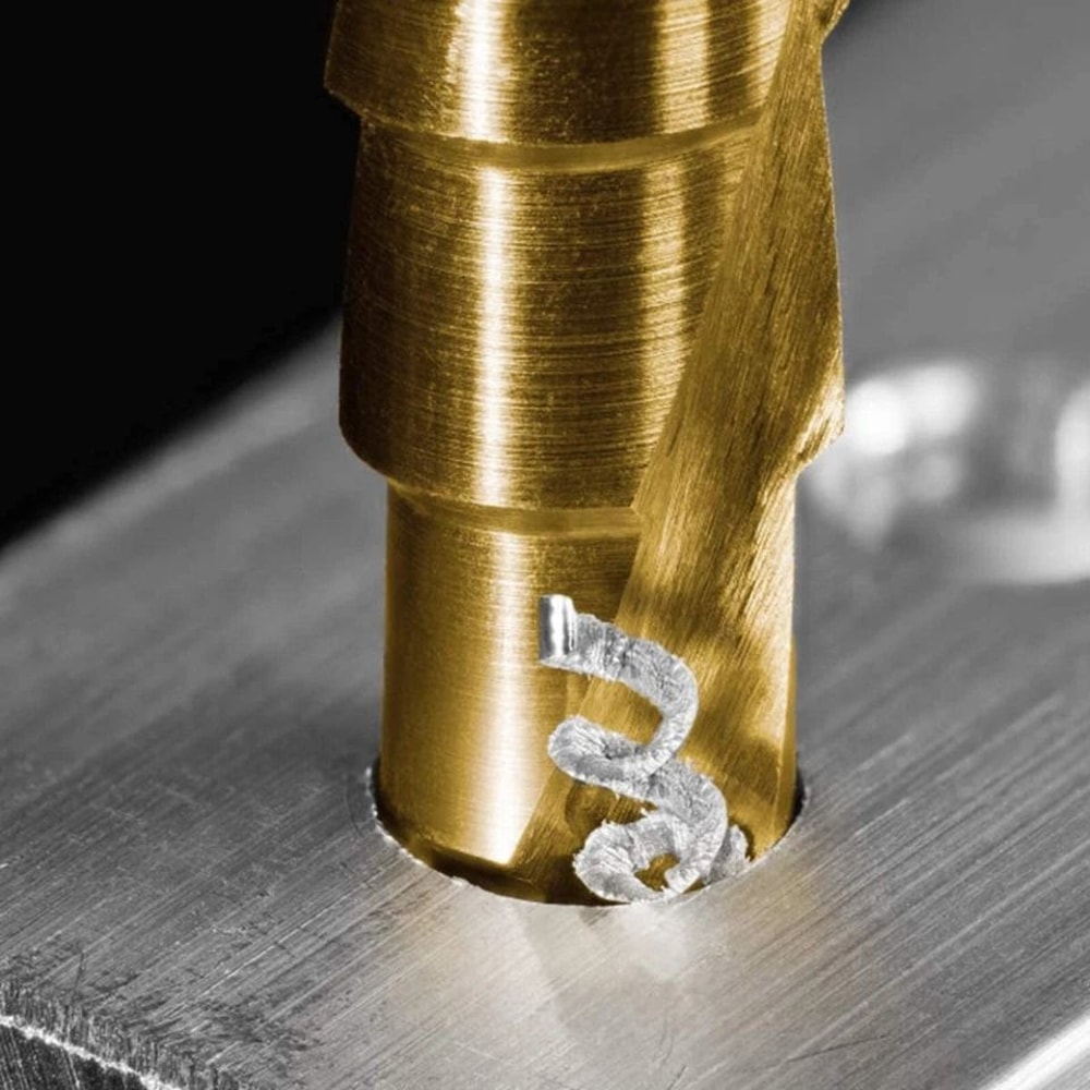 Step Drill Bit Set With 14 Hex Shank Titanium Coated HSS For Metal Plastic Wood 3