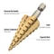 Step Drill Bit Set With 14 Hex Shank Titanium Coated HSS For Metal Plastic Wood 5