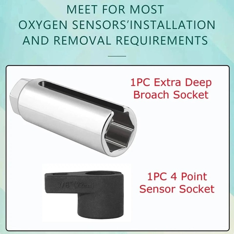 Oxygen Sensor Socket And Thread Chaser O2 Sensor Removal Tool 7