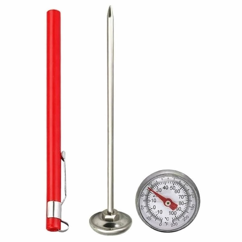 Stainless Steel Pocket Meat Thermometer Instant Read Food Probe For BBQ Cooking 0