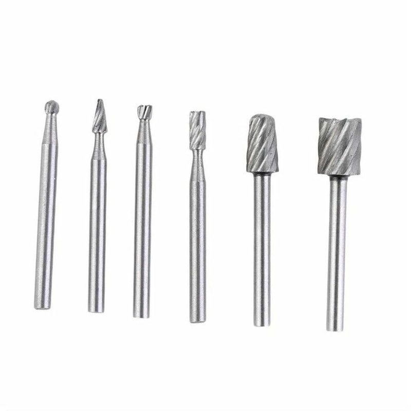 Tungsten Carbide Burr Set For Dremel Shank Rotary Tool Carving Bits 0